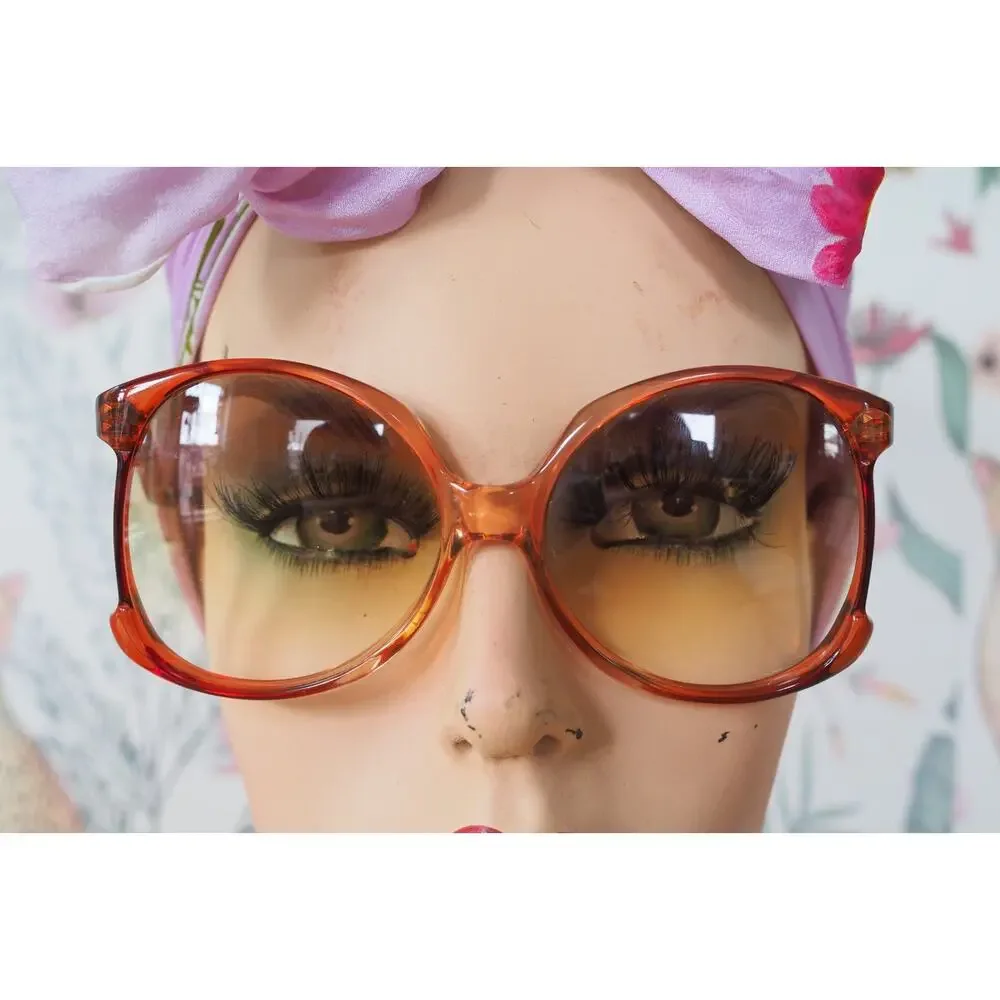 Vintage Givenchy 1970s Sunglasses JACKIE Disco Retro France Grandma Chic NOS